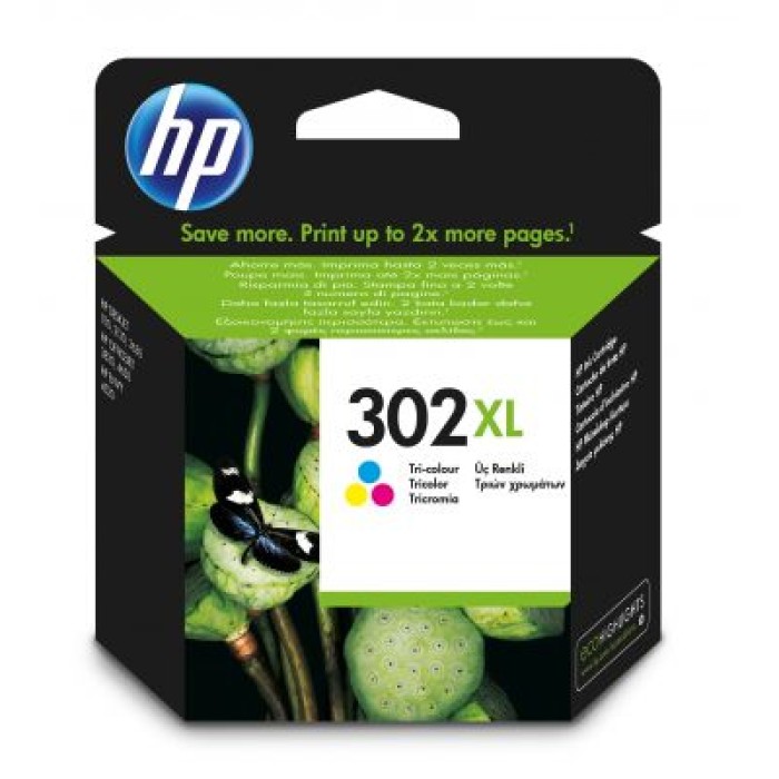 HP INC. F6U67AE#UUS HP 302XL TRI-COLOR INK CARTRIDGE