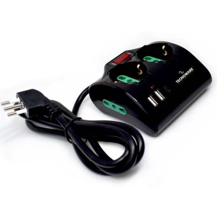 TECNOWARE FMP4IIGUSB MULTIPRESA DA TAVOLO POWER CLEANER INPUT 10A ITA