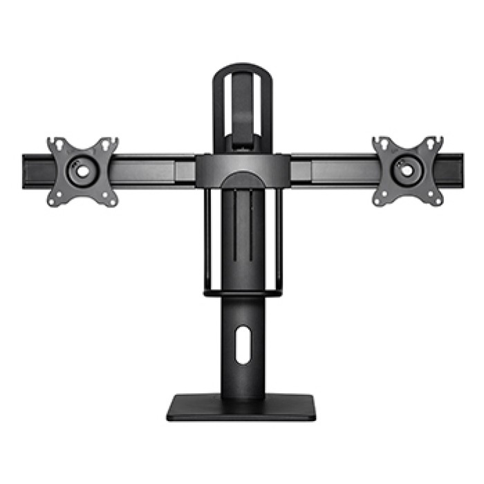 HAMLET HM-SPMSD200 Supporto da tavolo per doppio monitor regolabile