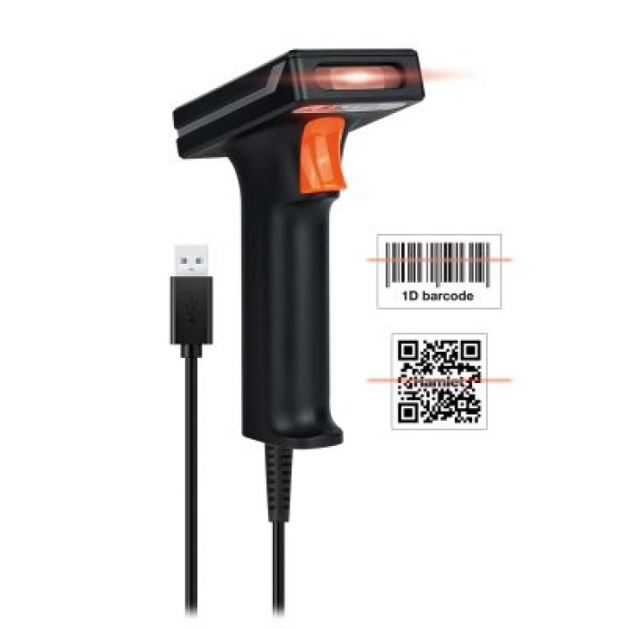 HAMLET HBCS2D120U BARCODE SCANNER INDUSTRIALE 2D/1D/QR  USB