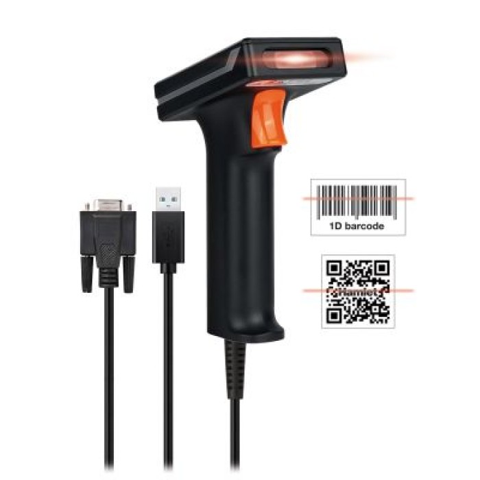 HAMLET HBCS2D120US BARCODE SCANNER INDUSTRIALE 2D/1D/QR  USB+RS232