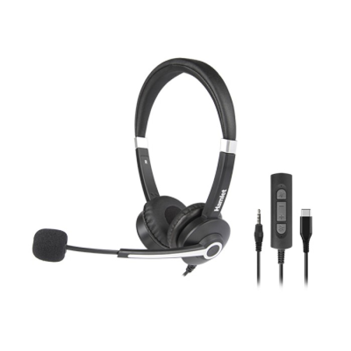 HAMLET HHEADM-CJS CUFFIA BUSINESS BI AURALE - USB-C E JACK