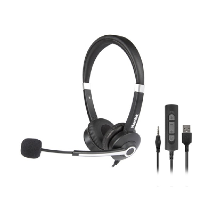 HAMLET HHEADM-UJS CUFFIA BUSINESS BI-AURALE USB E JACK