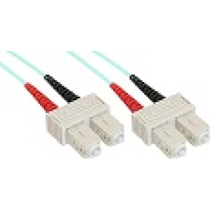 NESSOS ITALIA HL-SCSC1-OM3 PATCHCORD DUPLEX SC/SC 50/125 OM3 mt.1 Aqua
