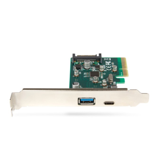 HAMLET HUSB312TCPCX SCHEDA PCIE USB 3.1 TY.C.USB 3.1 TY.A.H.CARD B