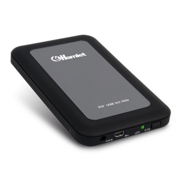 HAMLET HXD25U3MBK BOX 2 5 USB3.0 RUGGED MIRROR BLACK **