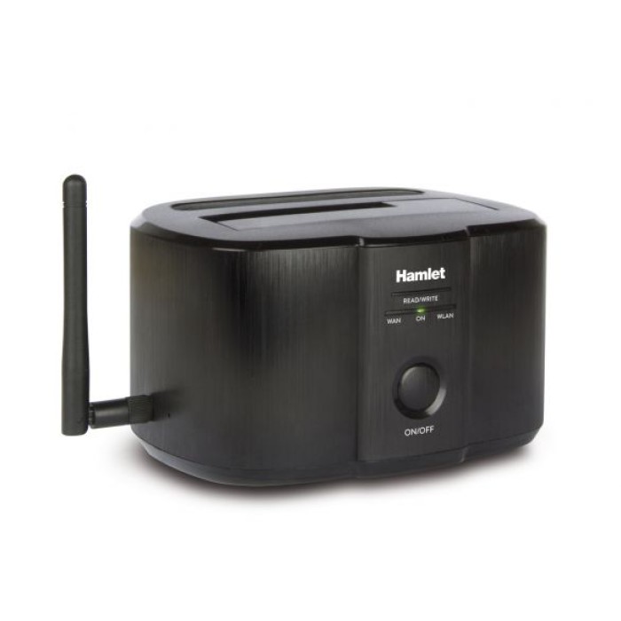 HAMLET HXDDWIFI WI-FI SINGLE BAY DOCK STATION 2.5  3.5  SATA HDD