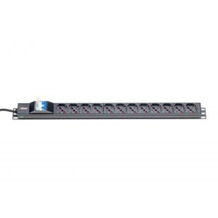 ITRACK ITR-309147 PDU 12 PRESE BIPASSO-SCHUKO 10/16A CON INT.M/T.