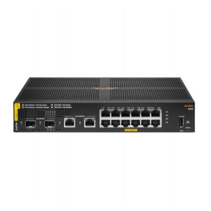 HEWLETT PACKARD ENT JL679A#ABB ARUBA 6100 12G CL4 POE 2SFP+ 139W SWCH