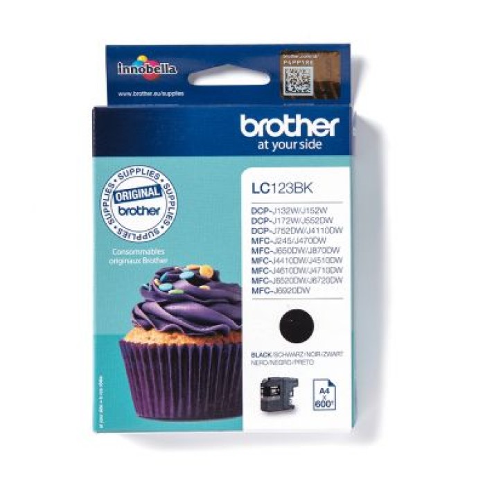 BROTHER LC123BK TONER NERO - LC-123BK - 600 PAGINE
