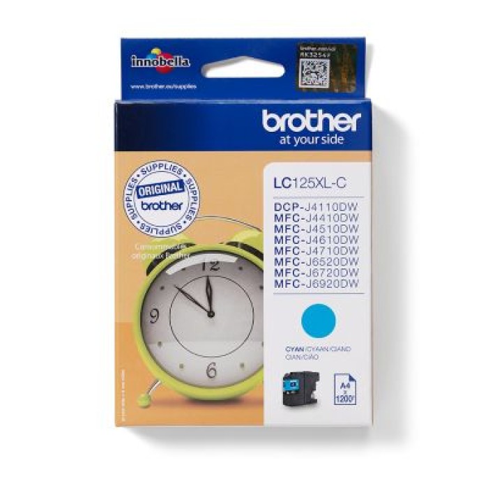 BROTHER LC125XLC TONER CIANO - LC-125XLC - 1.200 PAGINE