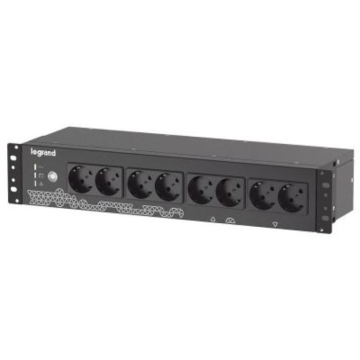 LEGRAND LG-311018 UPS KEOR PDU 800VA 8 GERMAN/IT OUTLETS BLACK