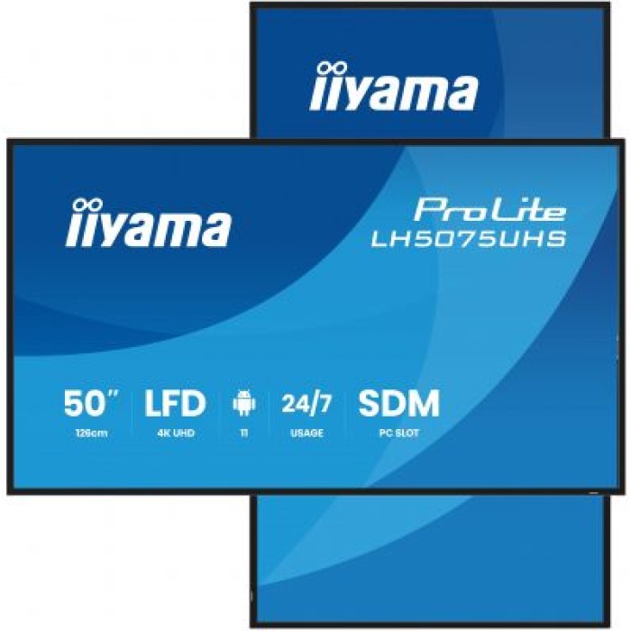 IIYAMA LH5075UHS-B2AG 50  3840x2160 L/P HDMIx3 DP WIFI ANDROID 11