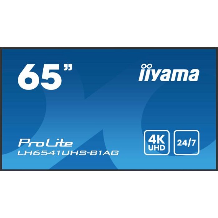 IIYAMA LH6541UHS-B1AG 65  4K UHD IPS 3x HDMI multimediale