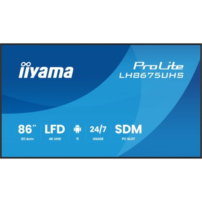IIYAMA LH8675UHS-B2AG 86  LCD UHD. SDM-L