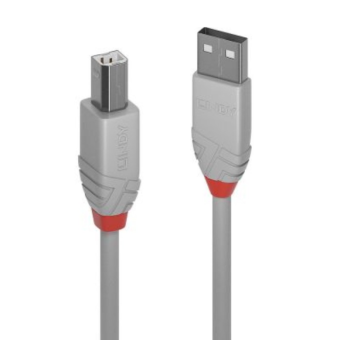 LINDY LINDY36685 CAVO USB 2.0 TIPO A A B ANTHRA LINE. 5M