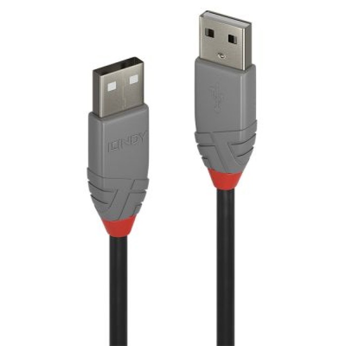 LINDY LINDY36693 CAVO USB 2.0 TIPO A AD A ANTHRA LINE. 2M