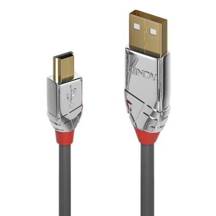 LINDY LINDY36630 CAVO USB 2.0 TIPO A A MINI-B CROMO LINE. 0.5M