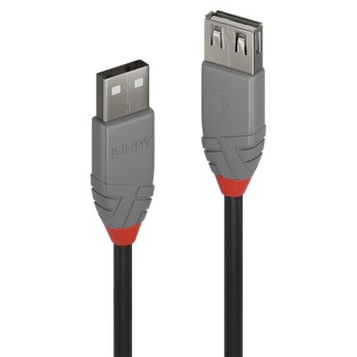 LINDY LINDY36703 PROLUNGA USB 2.0 TIPO A ANTHRA LINE. 2M