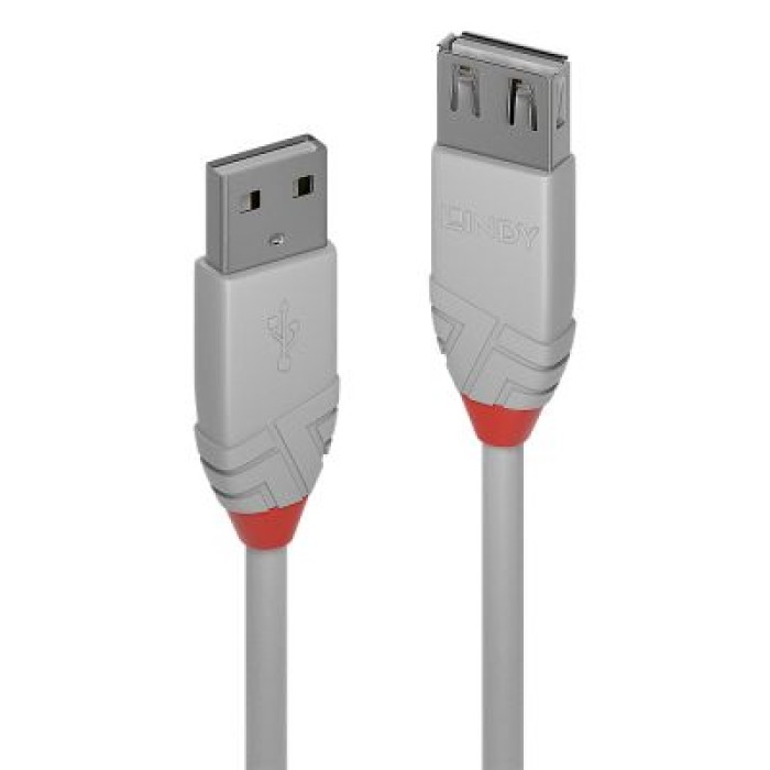 LINDY LINDY36714 PROLUNGA USB 2.0 TIPO A ANTHRA LINE. 3M