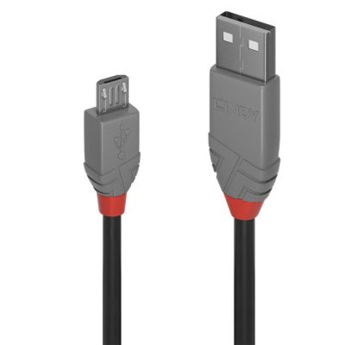 LINDY LINDY36734 CAVO USB 2.0 TIPO A A MICRO B ANTHRA LINE. 3M