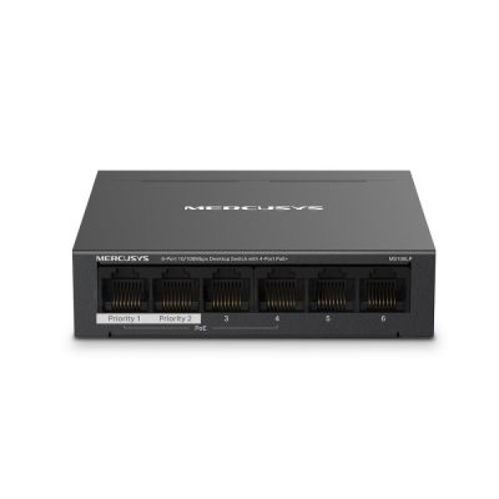 MERCUSYS MS106LP 6-PORT 10/100 MBPS DESKTOP SWITCH WITH 4-PORT POE+