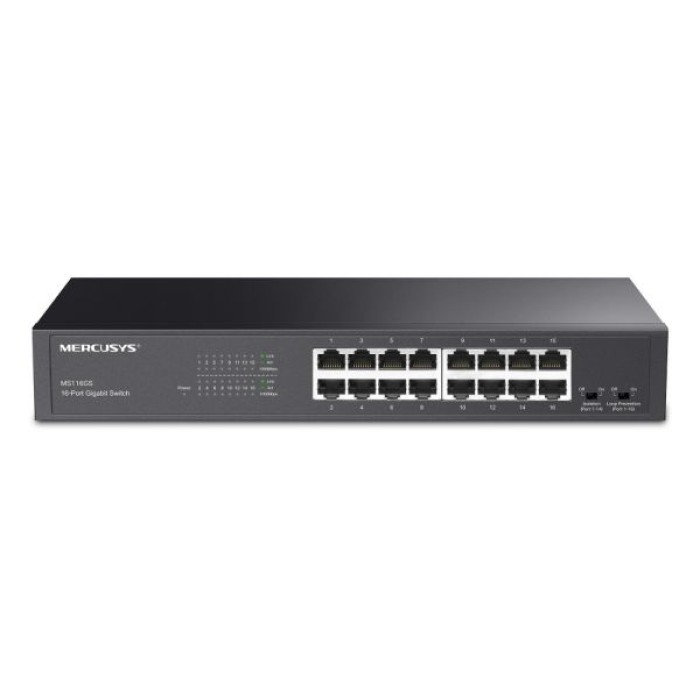 MERCUSYS MS116GS 16-PORT GIGABIT DESKTOP/RACKMOUNT SWITCH