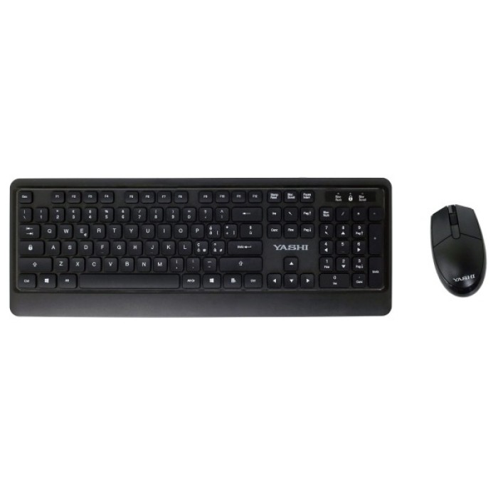 YASHI MY537 KIT KEYBOARD/MOUSE WIRELESS KIT BLACK