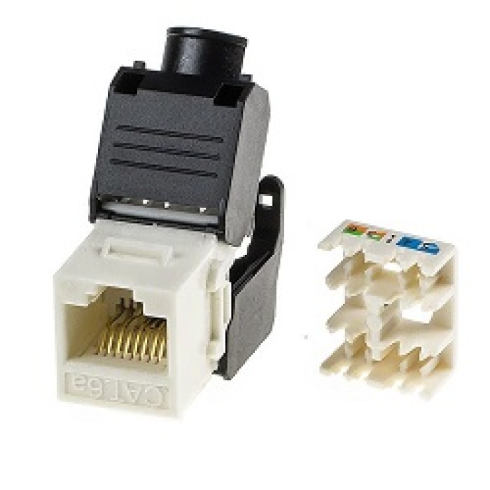 NESSOS ITALIA NL-5602415 Presa Keystone RJ45 Cat.6 Bianco UTP tooless