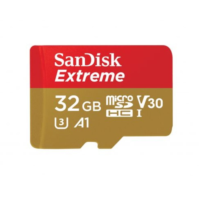 SANDISK SDSQXAF-032G-GN6MA 32GB EXTREME MICROSDXC 100MB/S A1 C10 V30 UHS-IU3