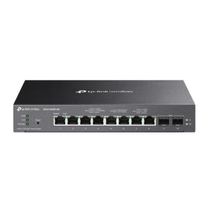 TP-LINK SG2210XMP-M2 OMADA 8-PORT 2.5GBASE-T AND 2-PORT 10GE SFP+ SMART