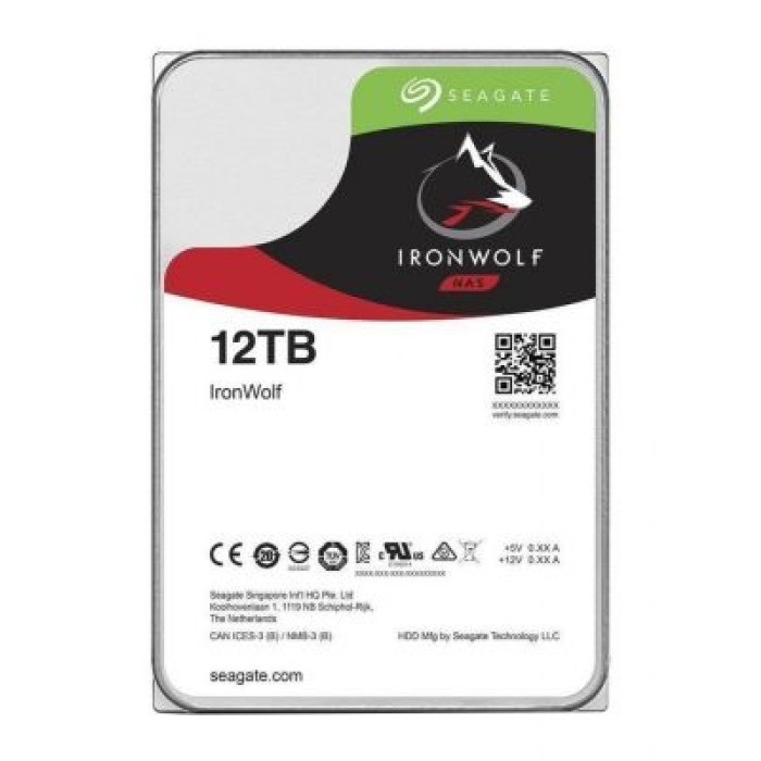 SEAGATE ST12000VN0008 SEAGATE IRONWOLF 12TB SATA 3.5 7200RPM CMR