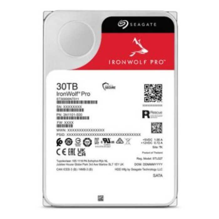SEAGATE ST30000NT011 SEAGATE IRONWOLF PRO 30TB SATA3 3.5 7200RPM