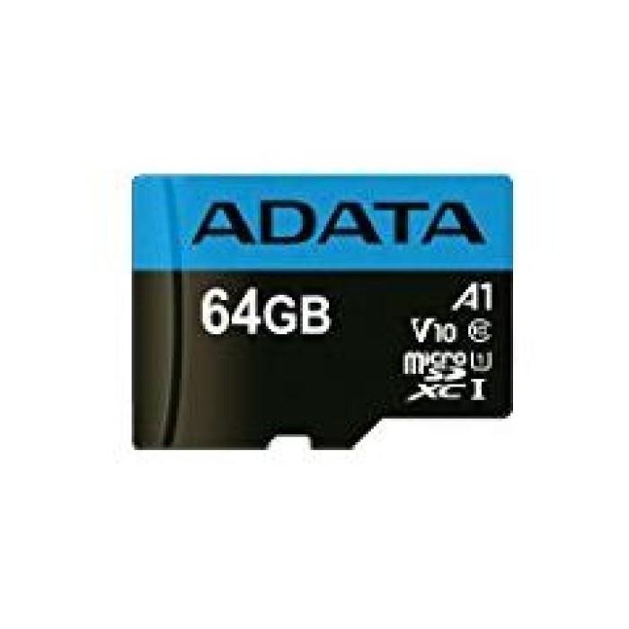 ADATA TECHNOLOGY B.V. AUSDX64GUICL10A1-RA1 ADATA MICROSD 64GB UHS-I CL10 A1 100-25MB/S