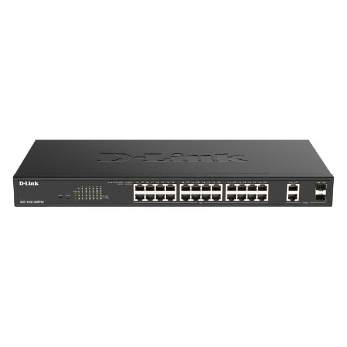 D-LINK DGS-1100-26MPV2 26-PORT POE+ GIGABIT SMART MANAGED SWITCH