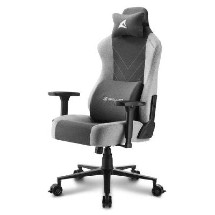 SHARKOON SKILLER SGS30 FABRIC GREY SEDIA IN TESSUTO. DIMENSIONI COMFORT