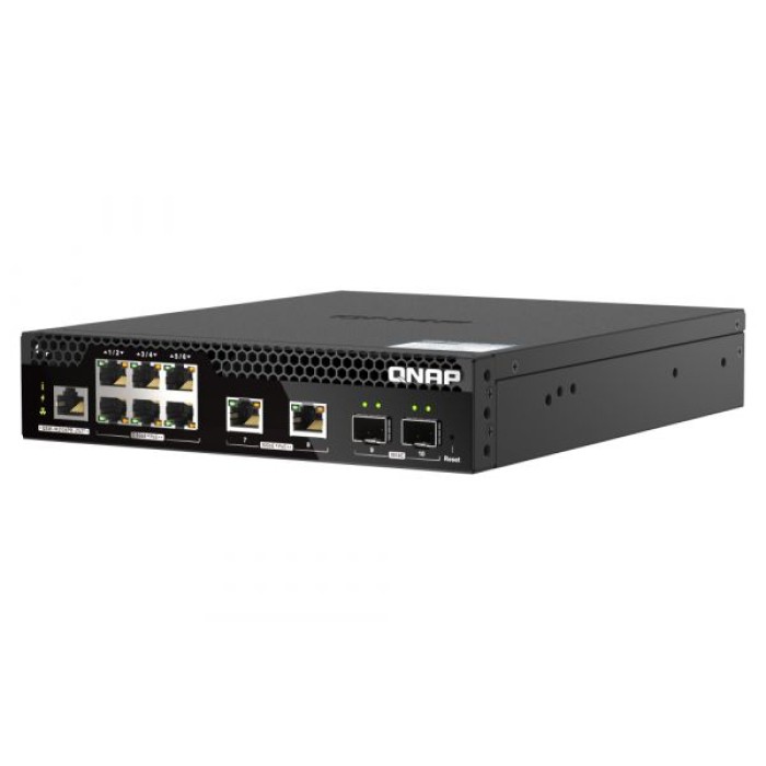 QNAP QSW-M2106PR-2S2T QNAP 10PORTS SWITCH 6X2.5GBPS. 2X10GBPS SFP+/RJ45