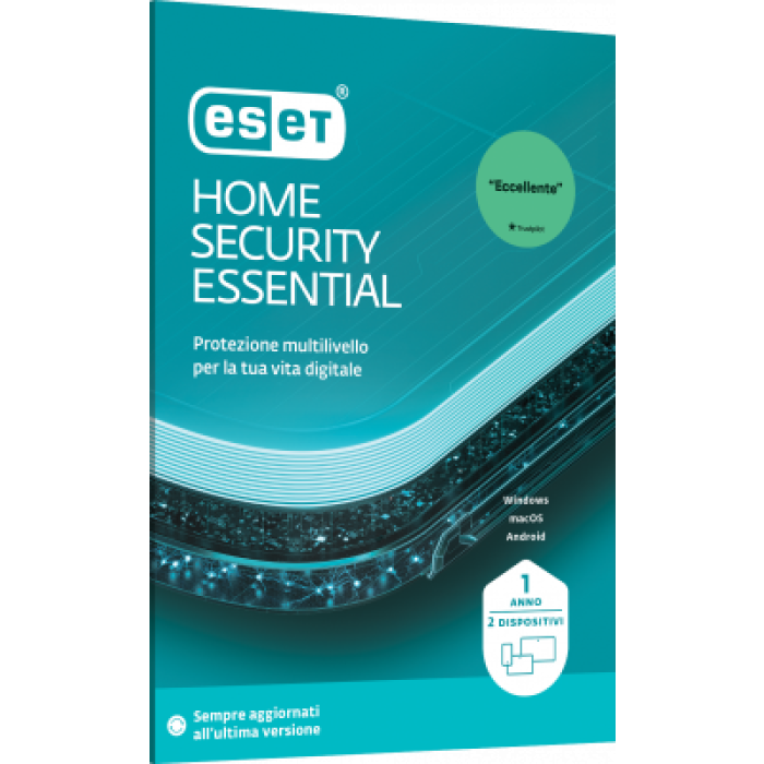 ES - ESET EHSE-R1-A2-BOX ESET HOME SECURITY ESSENTIAL 2 UTENTI 1YR RINNOVO