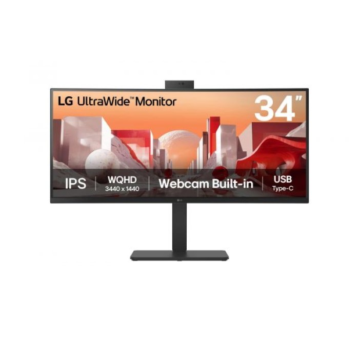 LG ELECTRONICS 34BA85QE-B.AEU 34   IPS BORDERLESS - CURVO -  WEBCAM FHD