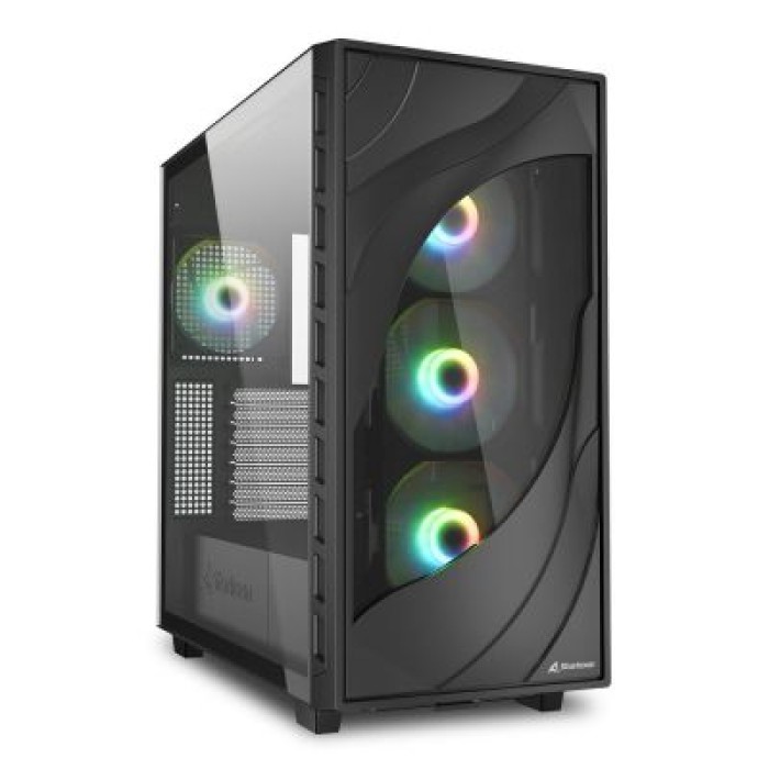 SHARKOON REBEL C80G RGB ATX SHARKOON REBEL C80G RGB   SCHWARZ. TG