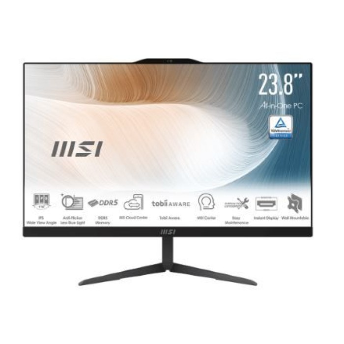 MSI MODERN AM242 1M-1237IT AIO CORE 5 120U 8GB 512GB SHARED 23.8FHD WIN11PRO