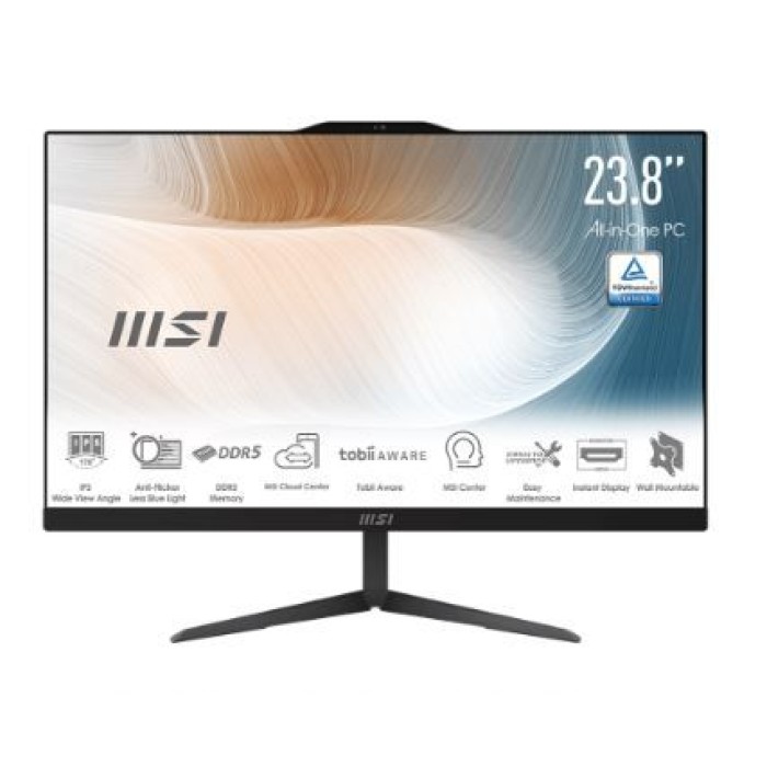 MSI MODERN AM242 1M-1242IT AIO CORE 3 100U 8GB 256GB SHARED 23.8FHD WIN11PRO