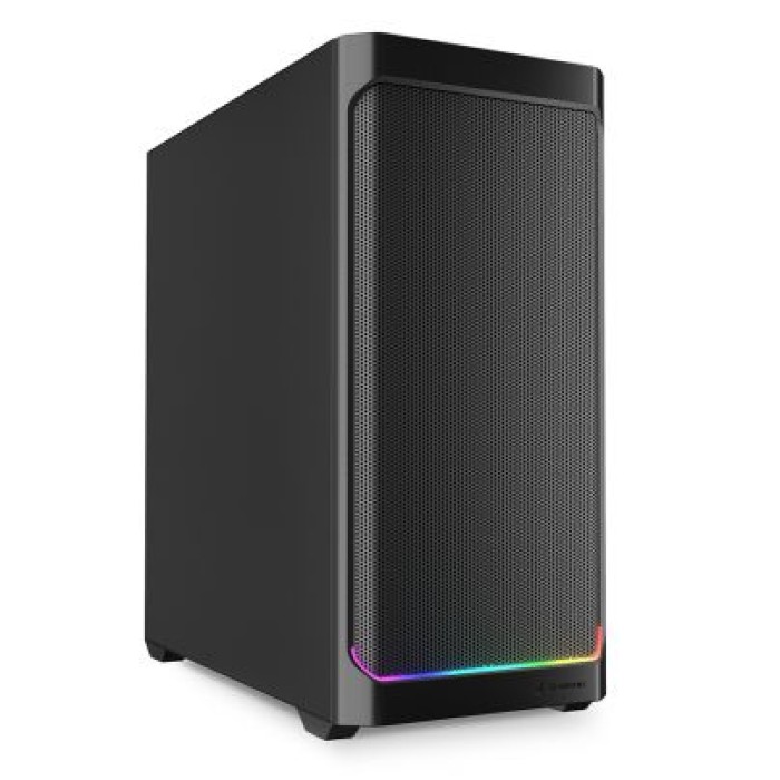 SHARKOON AK4 RGB STRIP BLACK ATX 2X U3. 1X TYPE-C. 2X 120