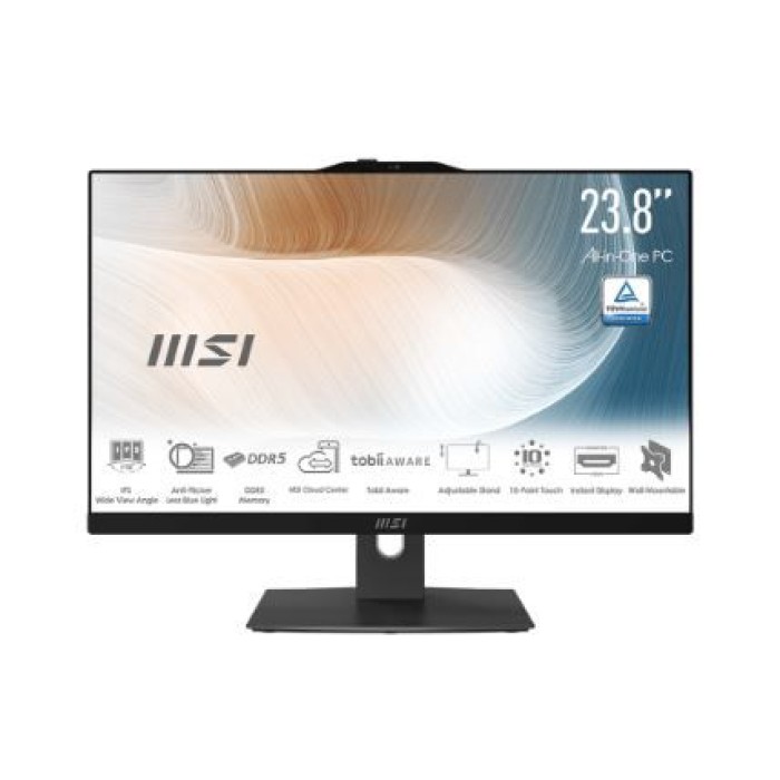 MSI MODERN AM242TP 1M-1247IT AIO 7 150U 16GB 512SSD SHARED 23.8FHD TOUCH W11P