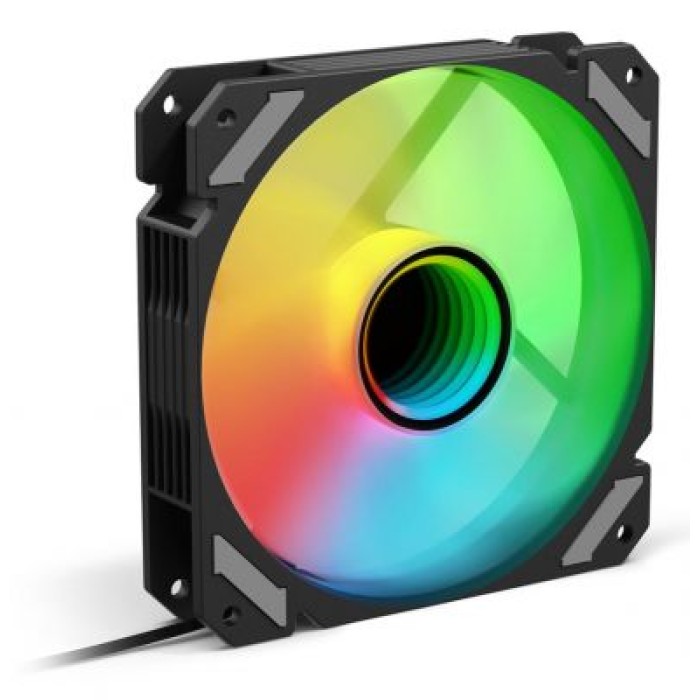 SHARKOON SHARK MIRROR RGB FAN BLACK PWM. ADDRESSABLE RGB FAN. INFINITY MIRROR EFFECT