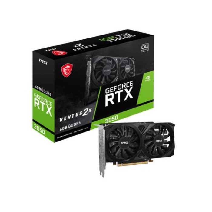 MSI COMPONENTS RTX 3050 VENTUS 2X E 6G OC GEFORCE RTX 3050 VENTUS 2X E 6G OC