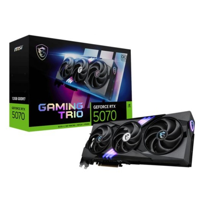 MSI COMPONENTS RTX 5070 12G GAMING TRIO OC MSI VGA GEFORCE RTX 5070 12G GAMING TRIO OC
