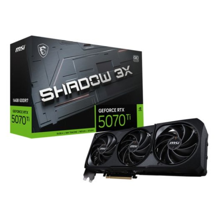 MSI RTX 5070 TI 16G SHADOW 3X OC B MSI VGA GEFORCE RTX 5070 TI 16G SHADOW 3X OC BULK