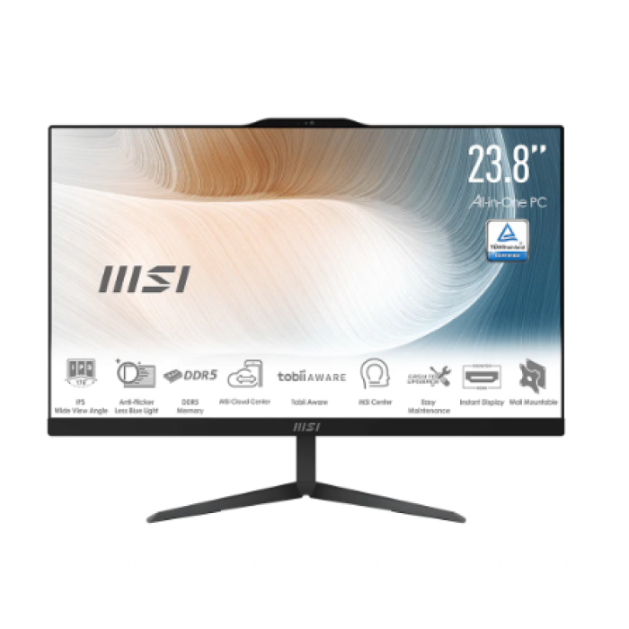 MSI MODERN AM242 1M-2284EU AIO CORE 5 120U 16GB 512GB SHARED 23.8FHD WIN11PRO