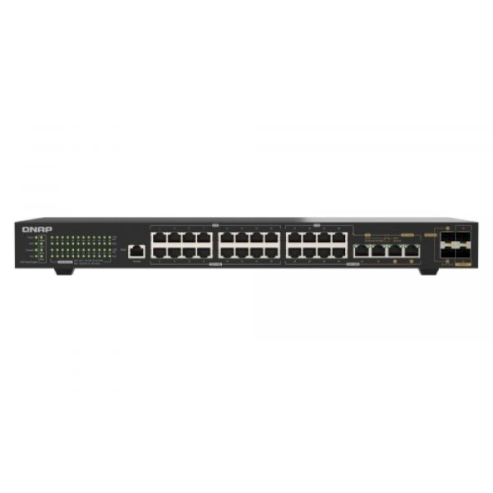 QNAP QSW-M2130P-2C2S26T 24x2.5GbE RJ45 PoE + 2x10GbE / SFP+ + 2x 10G Combo